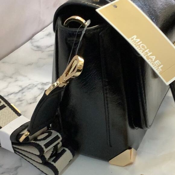 NWT Black Michael Kors Manhattan Medium Women's Satchel School - Picture 7 of 7